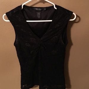 Black lace tank top
