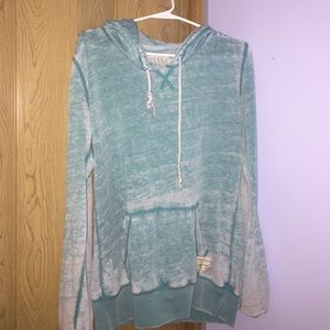 Washed out BillaBong Aqua BoHo hoodie.