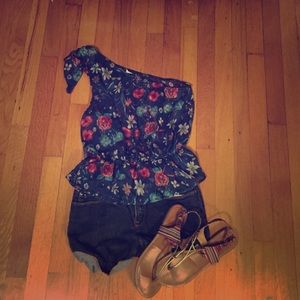 Flirty one shoulder tank