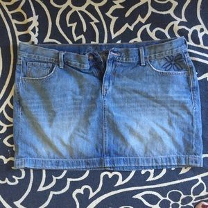 Denim mini skirt