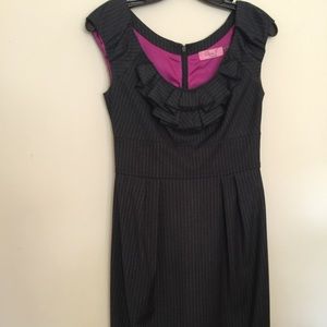 Eliza J Pinstriped Grey Dress