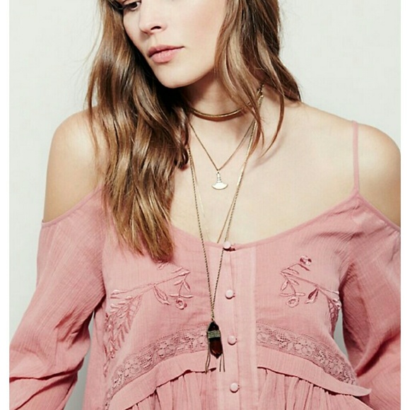~Sold~ NWT Free People Woodstock Gauze - Picture 3 of 4
