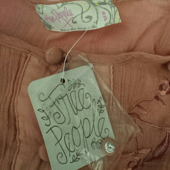 ~Sold~ NWT Free People Woodstock Gauze - Picture 4 of 4