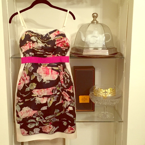 NWOT Auth D&G Dolce Gabbana Floral Pink Dress 38 - Picture 2 of 5