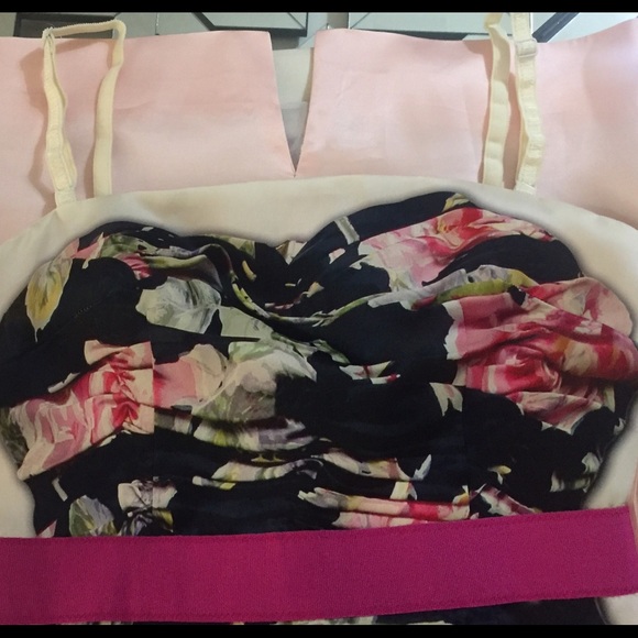 NWOT Auth D&G Dolce Gabbana Floral Pink Dress 38 - Picture 4 of 5