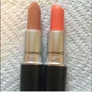 MAC Freckle tone, Sushi Kiss, and Saint Germain