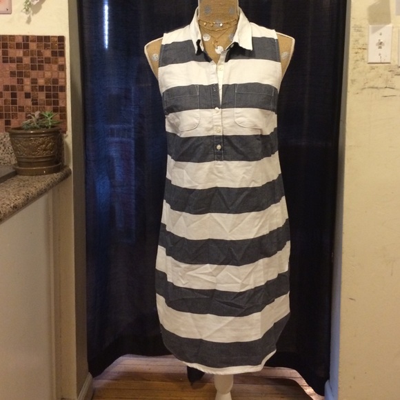 Black-and-white striped Old Navy dress
