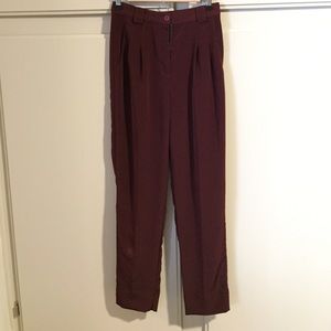 High waisted American Apparel pleated pants