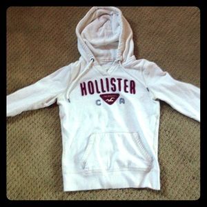 White Hollister hoodie