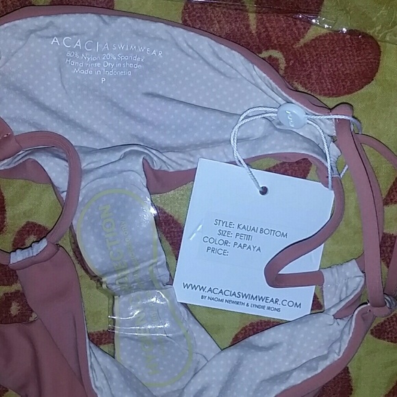 New acacia swimwear papaya kauai bikini bottom P - Picture 4 of 4