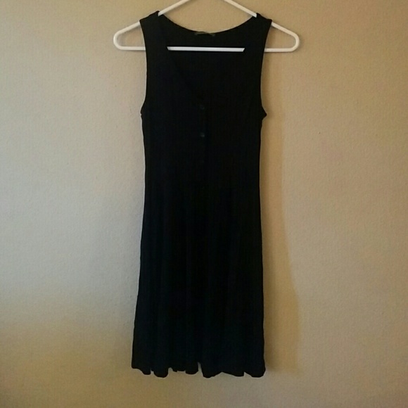 Little Black Dress with Buttons