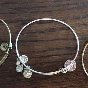 Alex & Ani bracelets silver June lavender stone