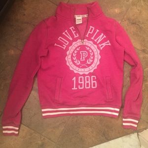 Victoria secret pink 3/4 zip hoodie