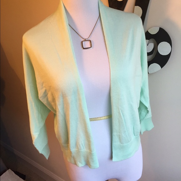Soft mint colored quarter sleeve sweater! - Picture 1 of 4