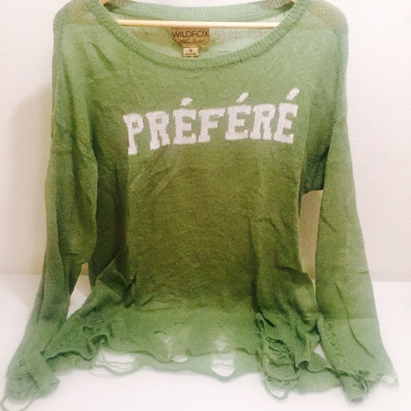 💥S A L E 💥 WILDFOX | DISTRESSED SWEATER