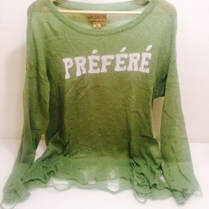 💥S A L E 💥 WILDFOX | DISTRESSED SWEATER