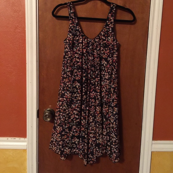 Black floral dress