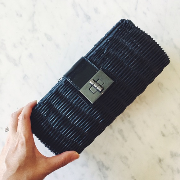 J Crew Straw Clutch