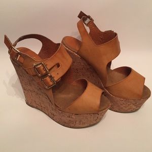 Faux Leather Platforms