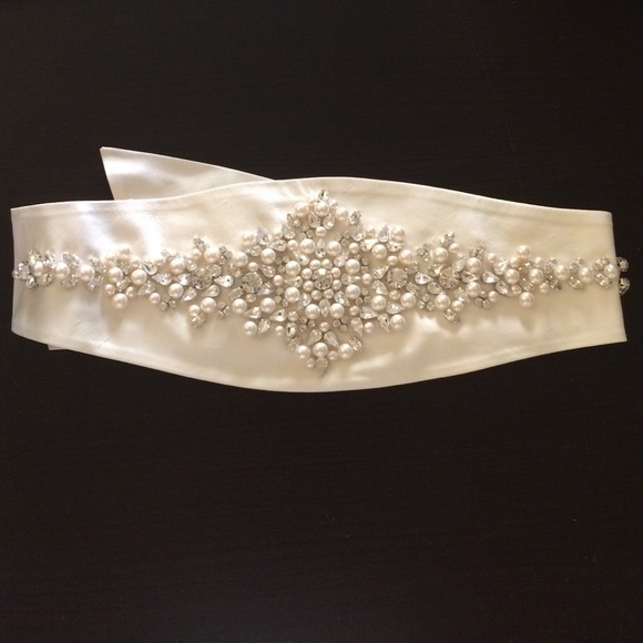 Paloma Blanca wedding sash