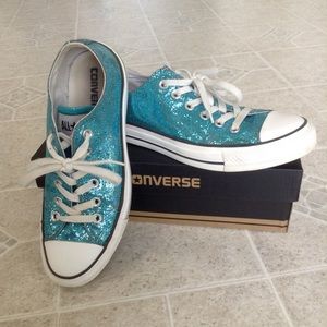 Blue Sparkly All Star Converse