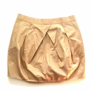 NWOT J. Crew khaki pleated twill skirt. Size 8.