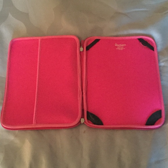 Macbeth Pink Zebra Print iPad Pro Case with Pocket - Picture 2 of 4