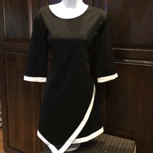 ⚪️⚫️black and white asymmetric dress⚪️⚫️