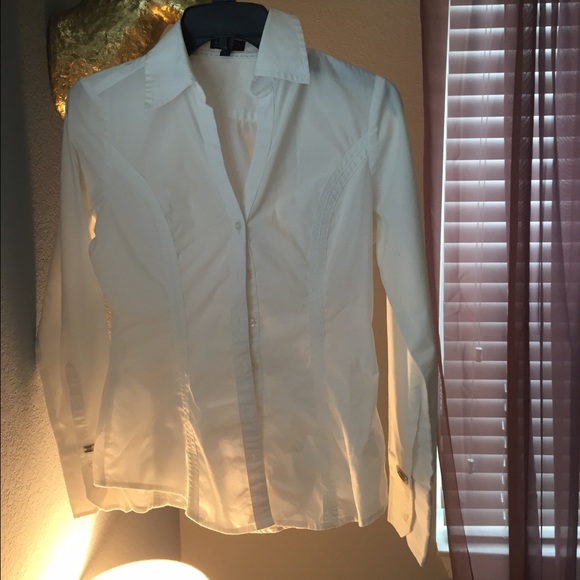 White Express Button Up