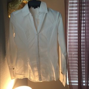 White Express Button Up