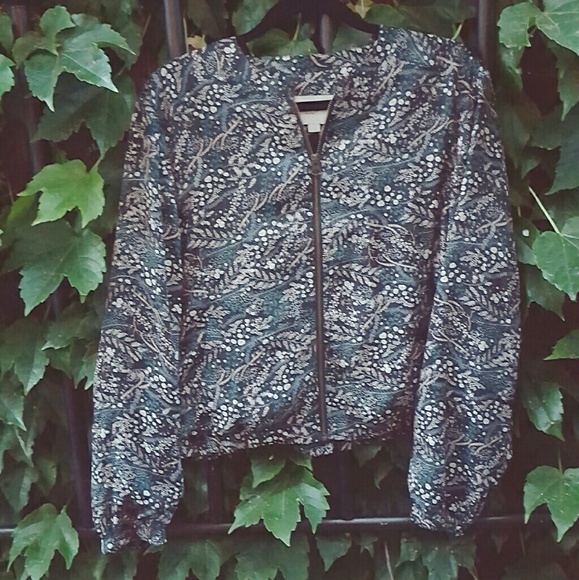 Floral Bomber Jacket