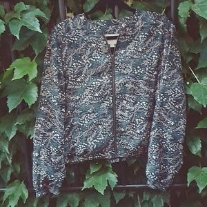 Floral Bomber Jacket