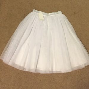 White tulle skirt