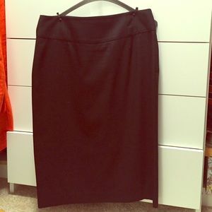 JCrew Black Knee Length Pencil Skirt