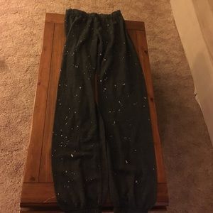 Victoria's Secret splattered paint sweatpants
