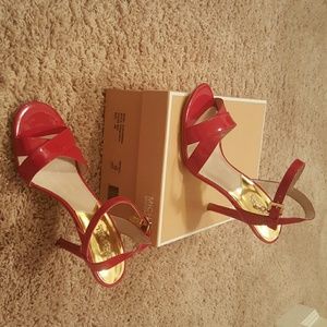 Michael Kors red sandals