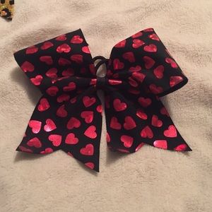 Hearts cheerleading bow