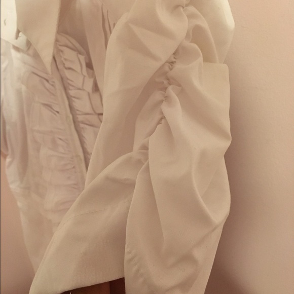 White Button Down Blouse - Picture 3 of 3