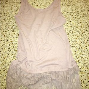 Trendy Tank with Lace, NWOT