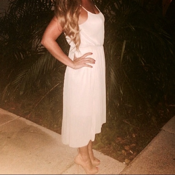Beige flowing dress