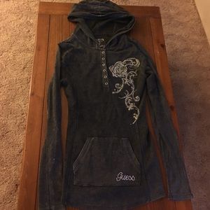 guess hooded long sleeve