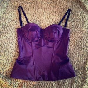 D & G royal purple corset top