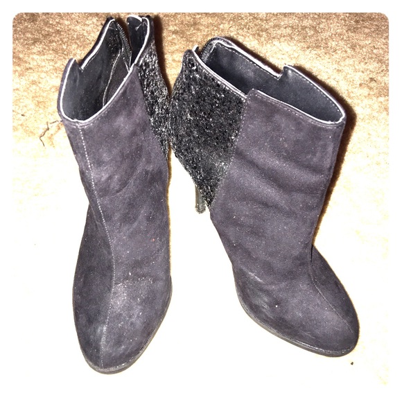 Mossimo black heeled booties size 6 - Picture 1 of 4