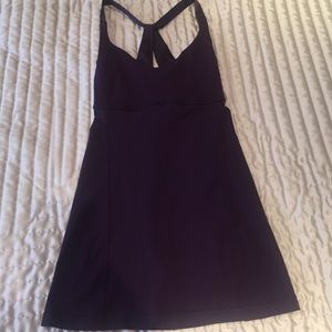 Purple tank w satin detail