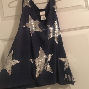 PINK by VS star sequence crop top