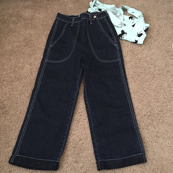 50s style High-waist capris