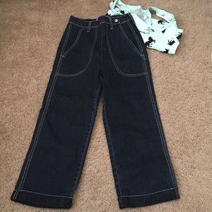 50s style High-waist capris