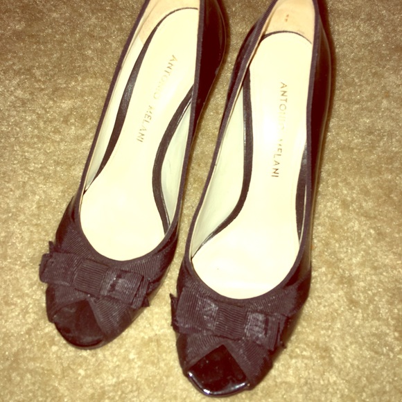 Antonio Melani black heels size 6 - Picture 1 of 3