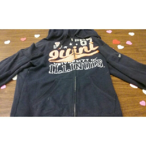 FIGHTING ILLINI! UofI sweater with hoodie!