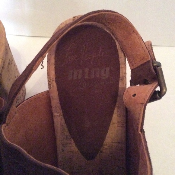 Free People + MTNG Paradise Patchwork Block Heels - Picture 2 of 3